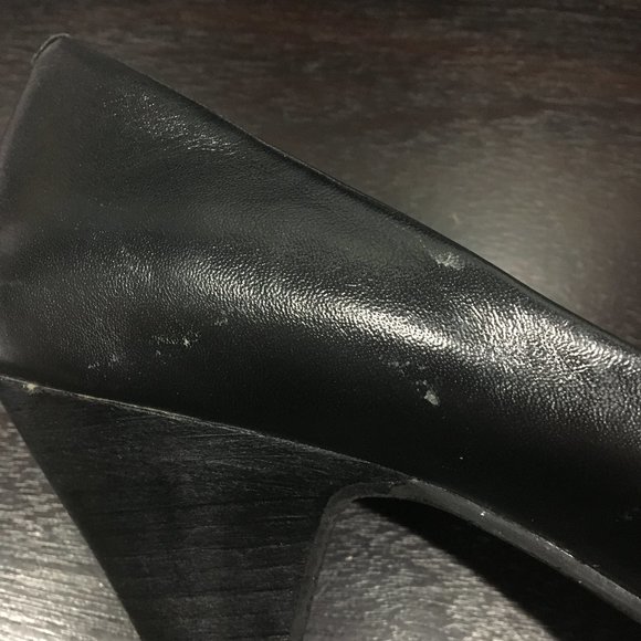 Report Tolly Black Rosette Open Toe Heels – Sz 9 - Picture 12 of 13